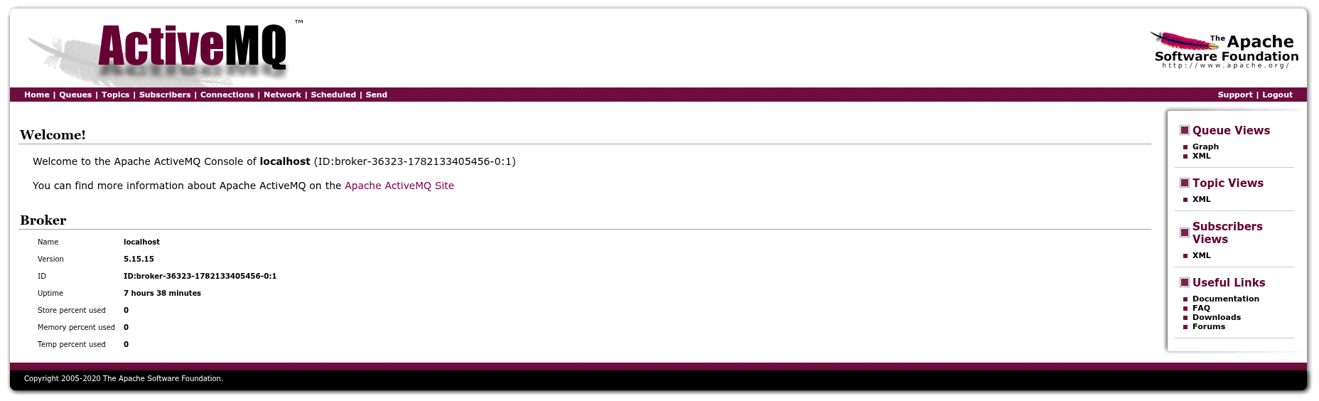 ActiveMQ Dashboard