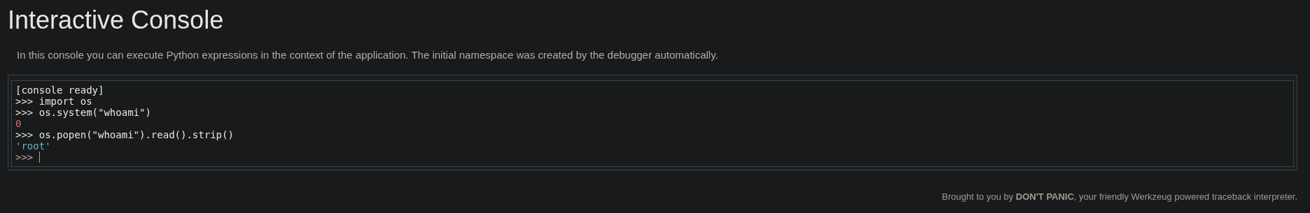 Working console
