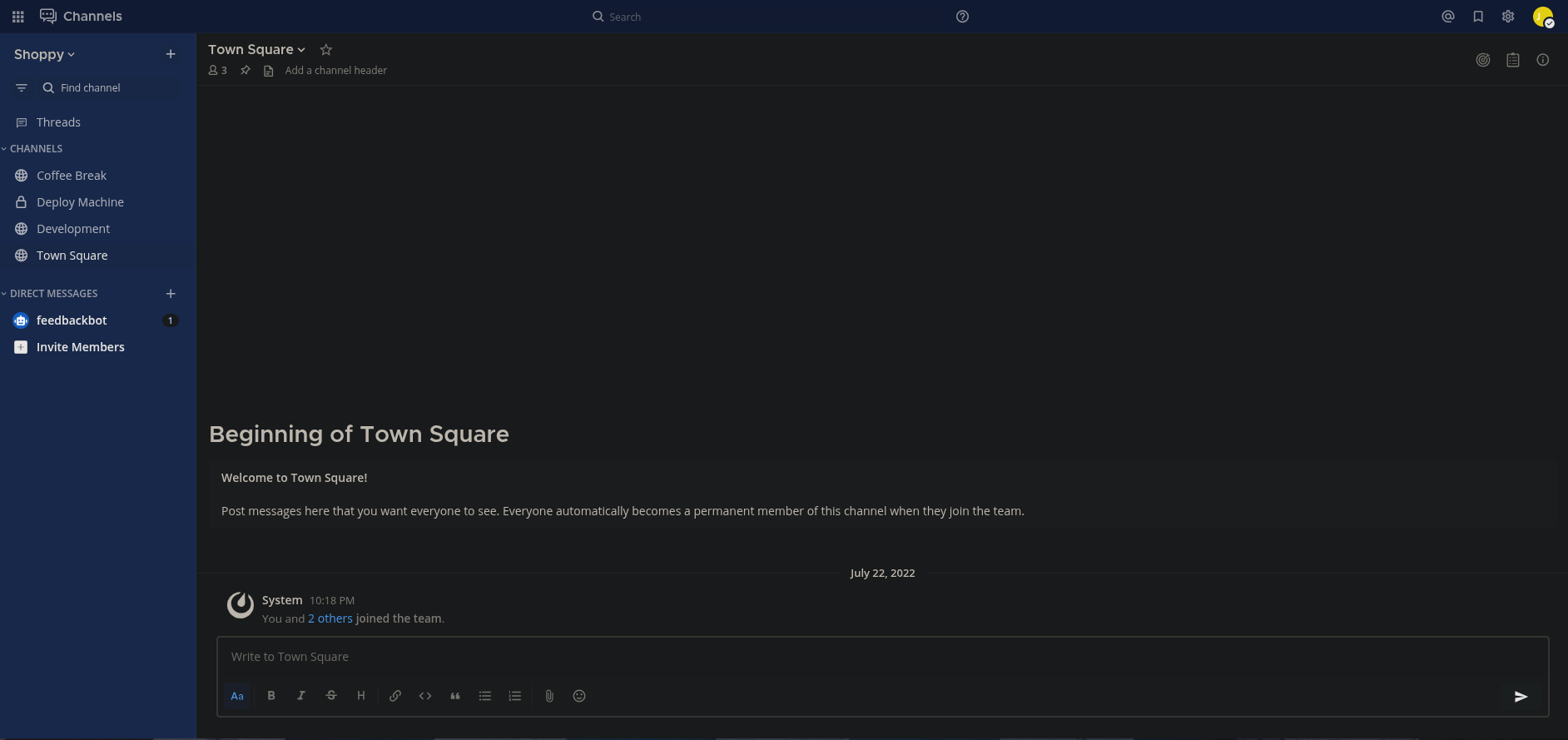 Mattermost login