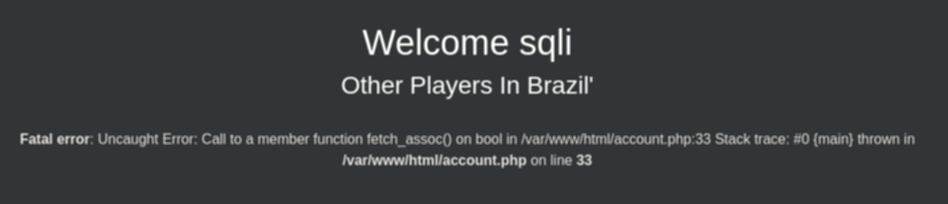SQL Injection
